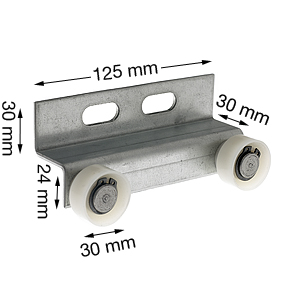 Koppler m låsrullar, Thyssen M2TS/M2TZ/M2ZS, 30x14mm, Schaktdörr