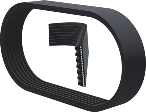 Kilrem, passar Selcom/Wittur, Poly-V 6PJ, l=965mm, 6 ribbor
