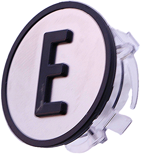 Pressel for raised KONE KSS, grey ''E''