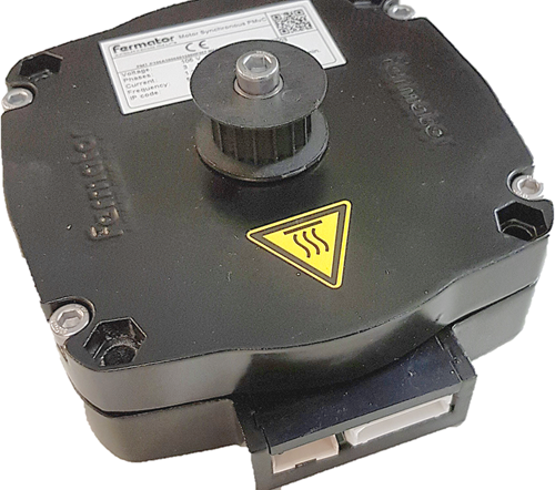 Dörrmotor, Fermator PM, för tandrem, inkl. encoder, utan kablar