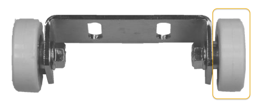 Roller, Hütter VKT, vertical section door, bearing 6000-2Z, CW-guide