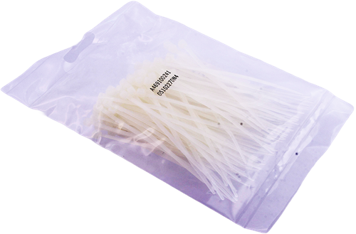 Buntband 100x2.5mm, vita, 100-pack