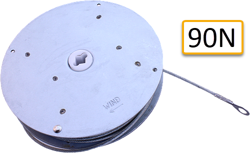 Spirator ø127mm, 90N, med Kombi-infästning rund/rektang.