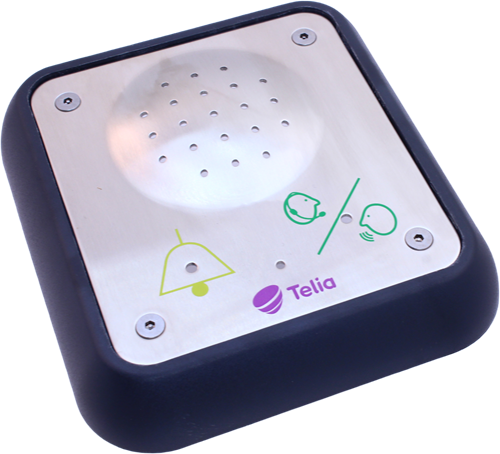 Nödtelefon, FältCom Flex DUO PSTN, utanpåliggande med ram