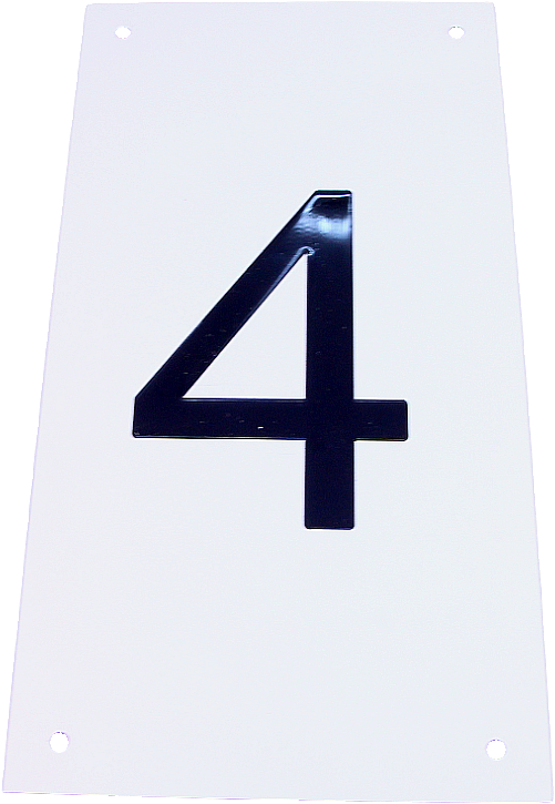 Tryckplåt, aluminium, med symbol ''4''