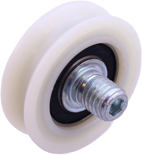 Laufrolle, Fermator 40/10, ø48/42/M12x14/10mm, U-Rillenprofil