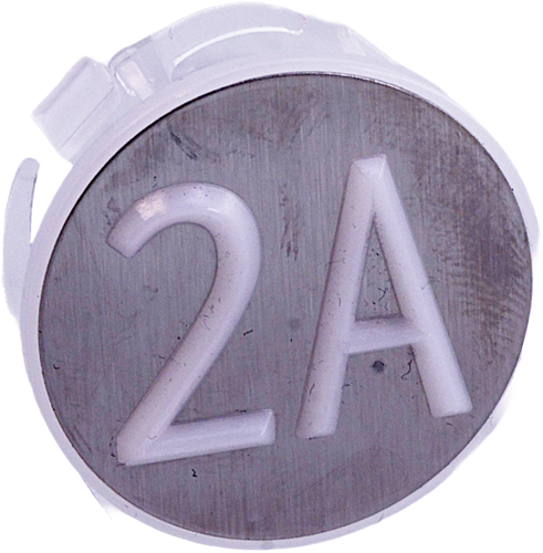 Tastplatte, KONE, KSS, weiß, ''2A'', gebürstet
