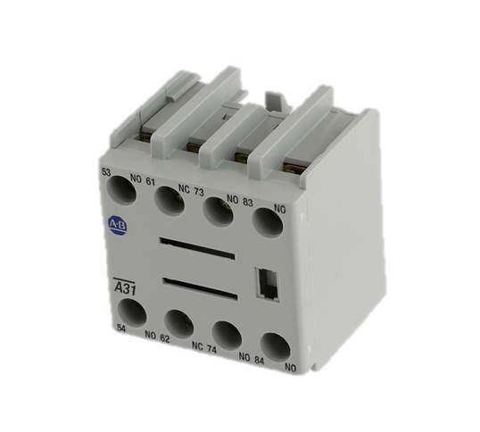 Hjälpkontaktblock, Allen Bradley, 100-FA31, 3NO/1NC