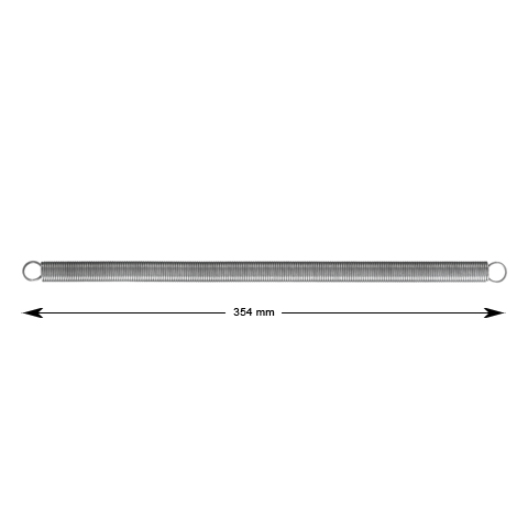 Stängfjäder, Fermator, l=354mm