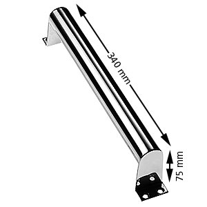 Pull handle stainless, long